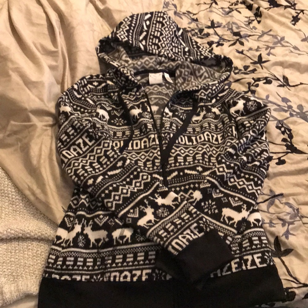 LLD fair isle hoodie